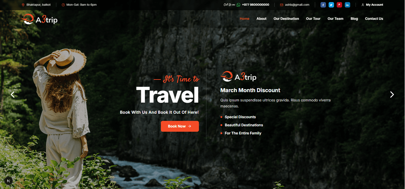 A3Trips Travel Platform